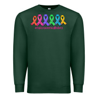 Sports Green fight cancer in all colors Premium Sweatshirt - AdoDesignShop