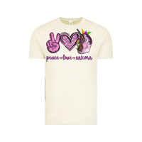 Peace Love Unicorn Vintage Tee | Teevron