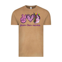 Vintage Camel Peace Love Unicorn Vintage Tee - Jasminsmagicworld