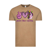 Vintage Coffee Peace Love Unicorn Vintage Tee - Jasminsmagicworld