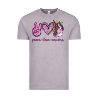 Vintage Zinc Peace Love Unicorn Vintage Tee - Jasminsmagicworld