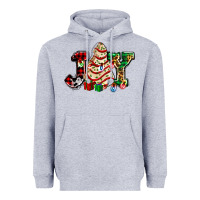 Heather Grey joy with christmas tree cake ado Heavyweight Hoodie - AdoDesignShop