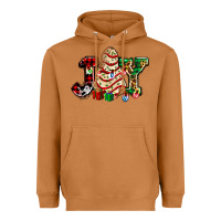 Meerkat joy with christmas tree cake ado Heavyweight Hoodie - AdoDesignShop