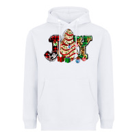 White joy with christmas tree cake ado Heavyweight Hoodie - AdoDesignShop