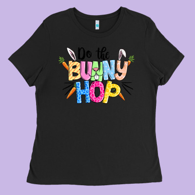 Do The Bunny Hop Easter Ladies Tee Designed By Cowgirlartshop