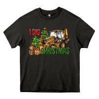 Asphalt I dig Christmas Heavy Core Tee - NancyCooperArtShop