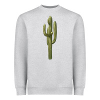 Heather Grey cactus Heavyweight Sweatshirt - BarkalooDesign