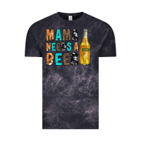 Cloud Black Mama Needs a Beer Vintage Tee - CowCowDesign