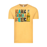 Vintage Mustard Mama Needs a Beer Vintage Tee - CowCowDesign
