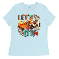 Baby Blue lets eat Ladies Tee - CowGirlArtShop