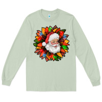 Matcha santa claus with sunflower christmas bbs Long Sleeve Tee - BundleAndBundleShop