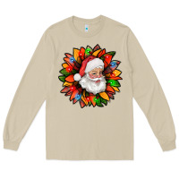 Mushroom santa claus with sunflower christmas bbs Long Sleeve Tee - BundleAndBundleShop
