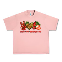 Salmon peace love strawberries Urban Heavy Tee - Jasminsmagicworld
