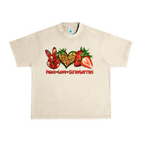 Sandshell peace love strawberries Urban Heavy Tee - Jasminsmagicworld