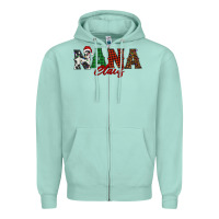Seafoam nana claus Zipper Hoodie - BarkalooDesign