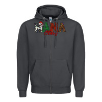 Smoke nana claus Zipper Hoodie - BarkalooDesign