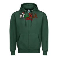 Sports Green nana claus Zipper Hoodie - BarkalooDesign