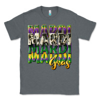Charcoal Heather cowhide mardi gras Classic Tee - CowGirlArtShop