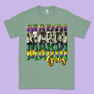 Cowhide Mardi Gras Classic Tee Designed By Cowgirlartshop