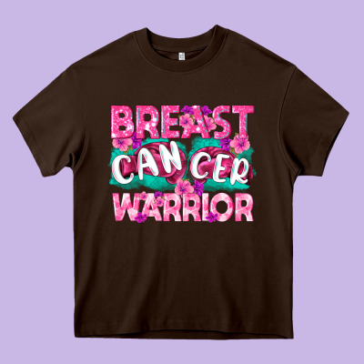 Breast Cancer Warrior Heavy Core Tee Designed By Texasbilliewilder