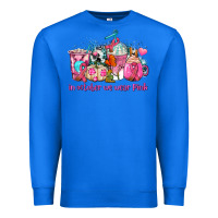 True Royal western cancer  in october we wear pink coffee cups with ribbons Premium Sweatshirt - AdoDesignShop
