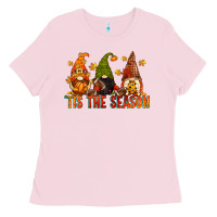 Bubblegum Pink tis the season gnomes Ladies Tee - CowGirlArtShop