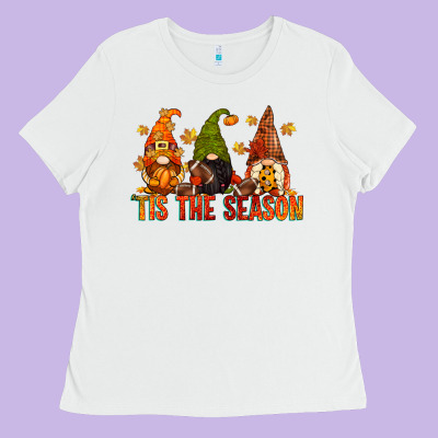 Tis The Season Gnomes Ladies Tee Designed By Cowgirlartshop