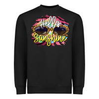 Black hello sunshine Heavyweight Sweatshirt - BarkalooDesign