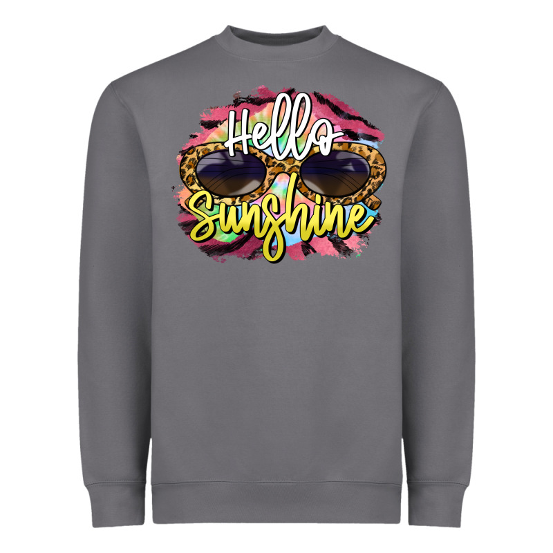 Hello Sunshine Heavyweight Sweatshirt by BarkalooDesign | Teevron