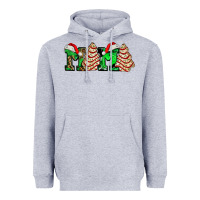 Heather Grey mama with christmas tree cake ado Heavyweight Hoodie - AdoDesignShop