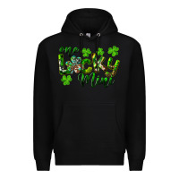 Black St. Patrick's Day One Lucky Mini Premium Hoodie - RanaPortraitStore