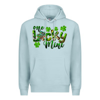 Blue Mist St. Patrick's Day One Lucky Mini Premium Hoodie - RanaPortraitStore