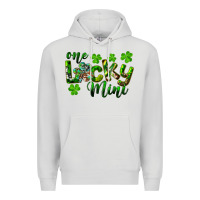 Dove Grey St. Patrick's Day One Lucky Mini Premium Hoodie - RanaPortraitStore
