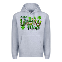 Heather Grey St. Patrick's Day One Lucky Mini Premium Hoodie - RanaPortraitStore