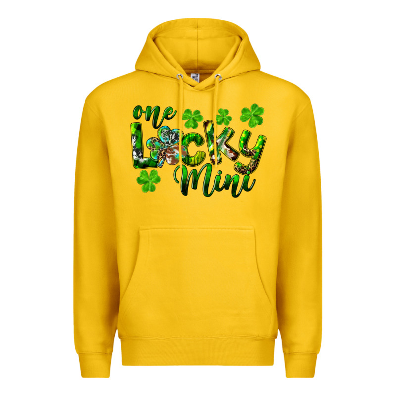 St. Patrick's Day One Lucky Mini Premium Hoodie by RanaPortraitStore | Teevron
