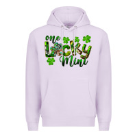 Lilac St. Patrick's Day One Lucky Mini Premium Hoodie - RanaPortraitStore