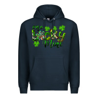 Navy St. Patrick's Day One Lucky Mini Premium Hoodie - RanaPortraitStore