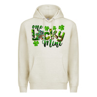 Oatmeal Heather St. Patrick's Day One Lucky Mini Premium Hoodie - RanaPortraitStore