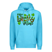 Ocean Blue St. Patrick's Day One Lucky Mini Premium Hoodie - RanaPortraitStore