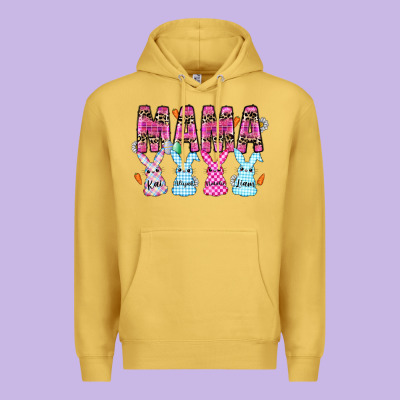 Easter Day Mama Premium Hoodie Designed By Cowhidedigitalart