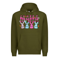 Army Green easter day mama Premium Hoodie - CowhideDigitalArt