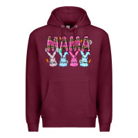 Burgundy easter day mama Premium Hoodie - CowhideDigitalArt