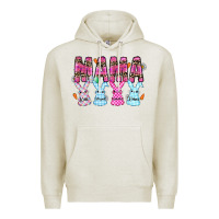 Oatmeal Heather easter day mama Premium Hoodie - CowhideDigitalArt