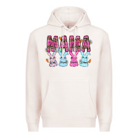 Pale Pink easter day mama Premium Hoodie - CowhideDigitalArt