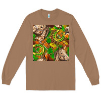 Toasted Coconut St. Patrick's Day Horse With Horseshoes Seamless Long Sleeve Tee - FaDigitalArtStudio