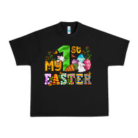 Black Easter Day My first Easter with eggs and rabbits Urban Heavy Tee - OliviaCreatesArt