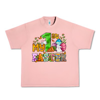 Salmon Easter Day My first Easter with eggs and rabbits Urban Heavy Tee - OliviaCreatesArt