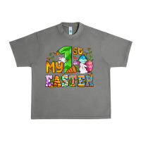 Tornado Easter Day My first Easter with eggs and rabbits Urban Heavy Tee - OliviaCreatesArt