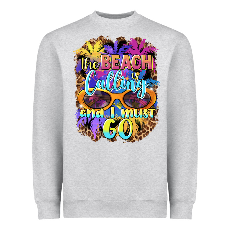 The Beach Is Calling And I Must Go Heavyweight Sweatshirt by BarkalooDesign | Teevron