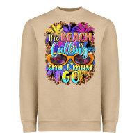 Mushroom the beach is calling and i must go Heavyweight Sweatshirt - BarkalooDesign